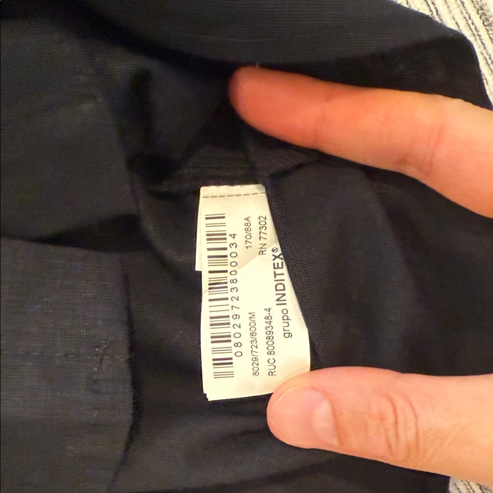 NWT Zara Black double layer top - Picture 7 of 8